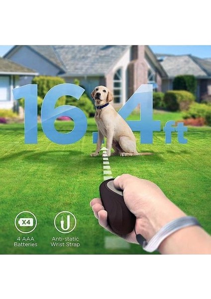 Ultrasonik Köpek Barking Caydırıcı, 2-In-1 Köpek Eğitimi ve Bark Kontrol Cihazı (Gri) (Yurt Dışından)