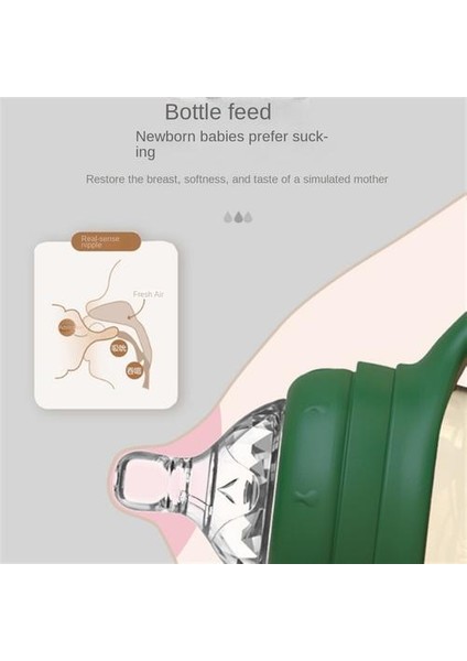 1PSC210MLPPSU Geniş Çapı Şişe, Bebekler Için Flatulans Anti-Flatulence Sütten Kesme Cihazı, Düşen Bebek Ürünlerini Önlemek Için Saplı (Yurt Dışından) modelleri