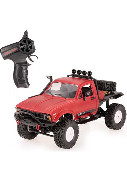 Rc Araba 1/16 2.4 Ghz 4WD Rc Rock Crawler Off Road Yarı Kamyon Araba ile LED Far Rtr Uzaktan Kumanda Araç Oyuncaklar Hediyeler | Rc Arabalar (Kırmızı) (Yurt Dışından) fırsatları