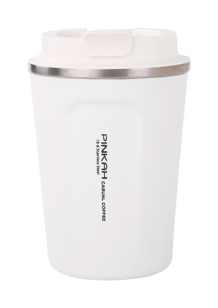 380ML Kahve Kupası 316 Paslanmaz Çelik Termos Kupası, Ofis Kişilik Kupa Basit Fincan (Yurt Dışından)