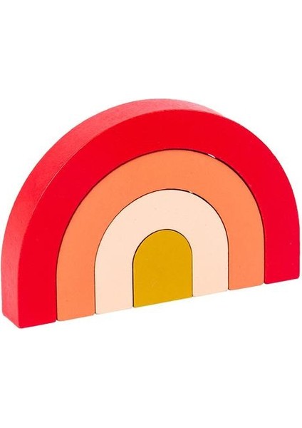 Montessori Ahşap Gökkuşağı Istifleme Eğitici Oyuncaklar Çocuklar Için Yaratıcı Gökkuşağı Yapı Taşları Şekiller Sıralama Okul Öncesi Hediye | (Yurt Dışından)
