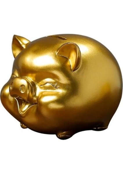 Sevimli Kumbara Paraları Fonu Kavanoz Para Kutuları Reçine Para Kutusu Nakit Tasarruf Moneybox Domuz Şeklinde Kumbara (Yurt Dışından)