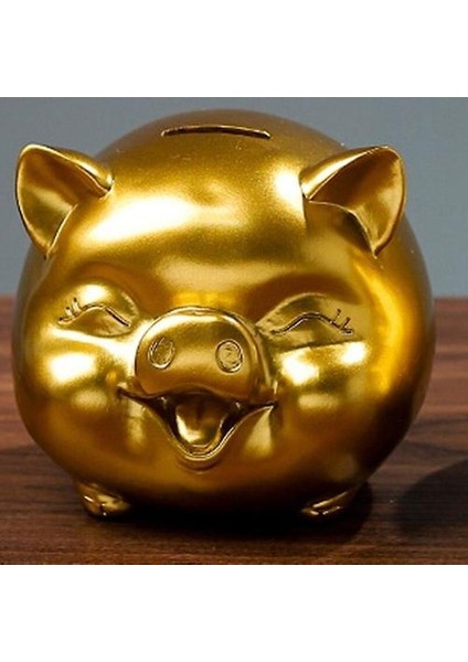 Sevimli Kumbara Paraları Fonu Kavanoz Para Kutuları Reçine Para Kutusu Nakit Tasarruf Moneybox Domuz Şeklinde Kumbara (Yurt Dışından)