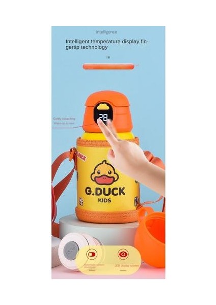 500ML Termos Fincan, Küçük Sarı Ördek Deseni Akıllı Çocuklar Için Uygun Samanlı Paslanmaz Çelik Termos Fincanını Taşımak Için Dışarı Çıkabilir (Yurt Dışından) fırsatları