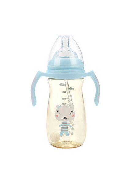 300ML Bebek Geniş Ağız Için Besleme Şişesi Kalıplı Ppsu Damla Dayanıklı Besleme Şişesi (Yurt Dışından)