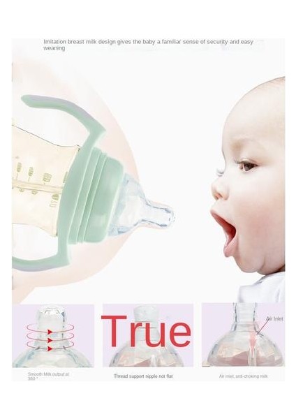 300ML Bebek Geniş Ağız Için Besleme Şişesi Kalıplı Ppsu Damla Dayanıklı Besleme Şişesi (Yurt Dışından) modelleri