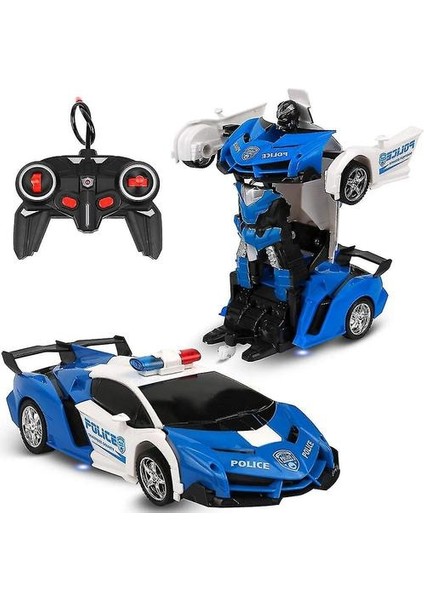 Uzaktan Kumandalı Araba Uzaktan Kumandalı Trafo Robot Araba 360 Dönen Fren Şarj Edilebilir Çocuk Oyuncak Araba (Yurt Dışından)