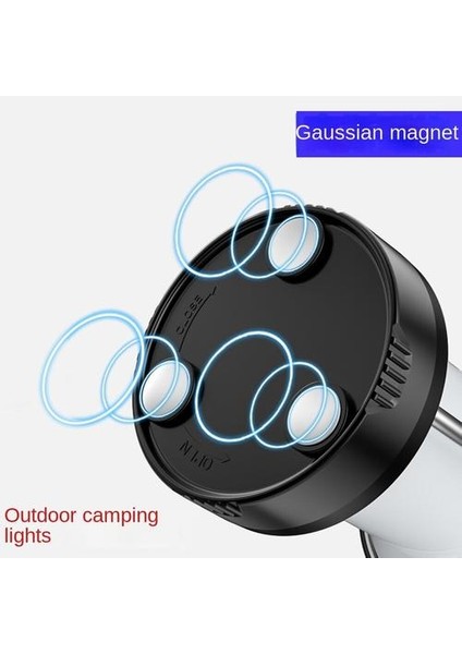 Açık Kamp Işık Tip-C Acil Durum Işık Çok Fonksiyonlu Çadır Güneş Şarjı LED Güçlü Işık Kamp Işık (Yurt Dışından)