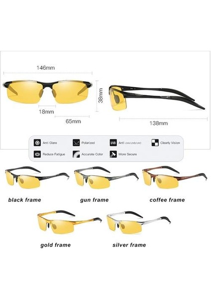 Çok Taraflı Gece Görüş Gözlük, Polarize Gözlük, Sürüş Gündüz ve Gece Gözlük (Yurt Dışından) fiyatları