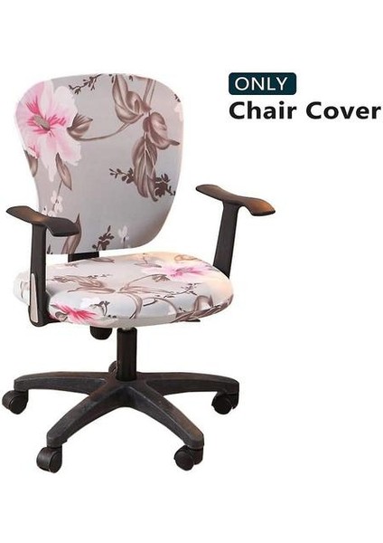 Bilgisayar Ofis Koltuğu Evrensel Yıkanabilir Döner Sandalye Slipcovers (Yurt Dışından)