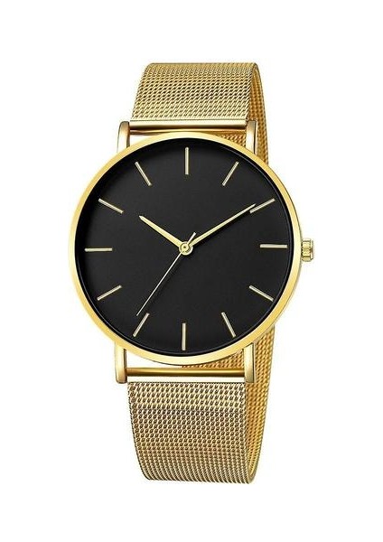 Kadın Izle Montre Femme Örgü Kemer Lüks Bilek Saatler (07-Gold) (Yurt Dışından)