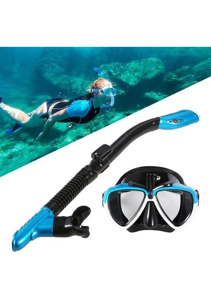 Profesyonel Dalış Maskesi Scuba Şnorkel Yüzme Gözlükleri Kuru Şnorkel Tüp Seti Erkekler Kadınlar Kamera Için Anti Sis Dalış Gözlük | Dalış Maskeleri (Yurt Dışından)