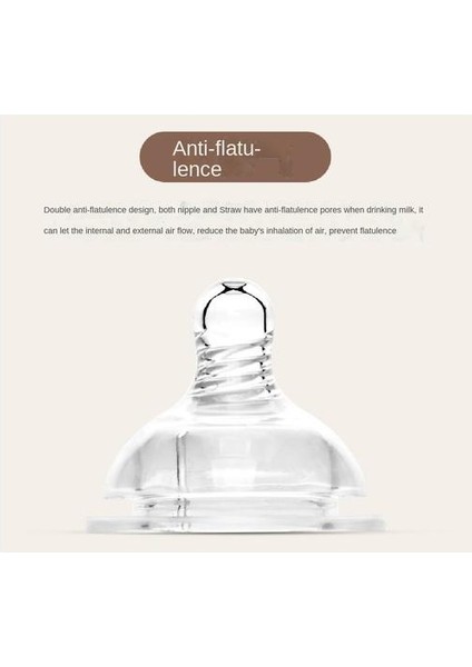 240ML Cam Bebek Silikon Anti-Fall Anti-Colic Besleme Şişesi Için Beslenme Şişesi (Yurt Dışından) fiyatları