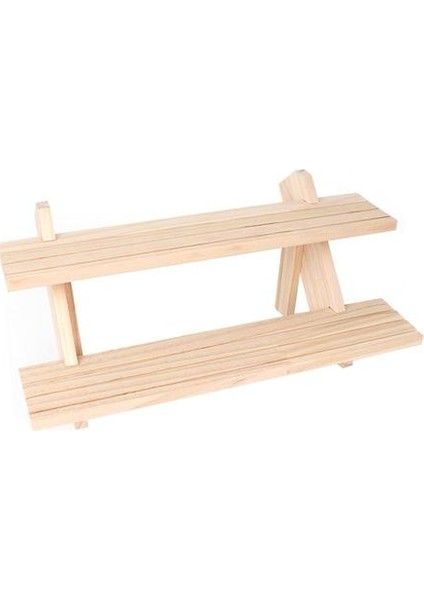 2 Katmanlı Ahşap Küpe Yüzük Tutucu Standı Takı Tutucu (Yurt Dışından)