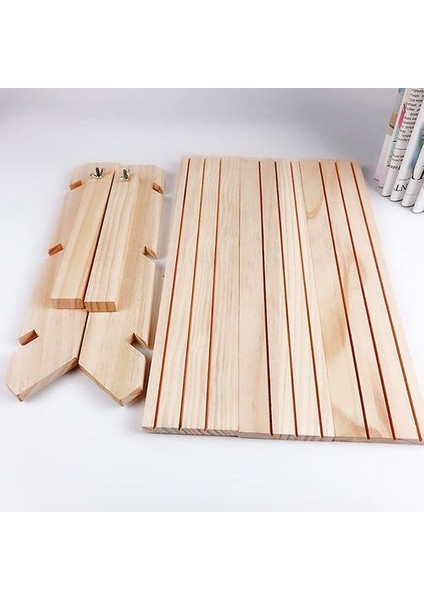2 Katmanlı Ahşap Küpe Yüzük Tutucu Standı Takı Tutucu (Yurt Dışından)