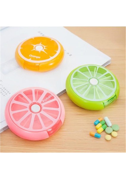 3pcs Bir Hafta Taşınabilir 7 Pusht-To-Rotate Mini Tıp Kutusu, Haplar Tıp Kutusu'na Paketlenmiştir (Yurt Dışından)