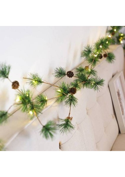 LED Çam Iğne Çam Konisi Rattan Bakır Tel Lambası, Noel Ev Dekorasyon Süsleri Fener String Lights (Yurt Dışından) fiyatları
