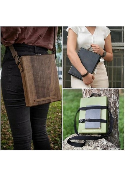 Yazarlar Messenger Retro Ahşap Kutu Sanatçı Alet Saklama Kutusu Crossbody Postacı Çantası Çok Fonksiyonlu (Yurt Dışından)