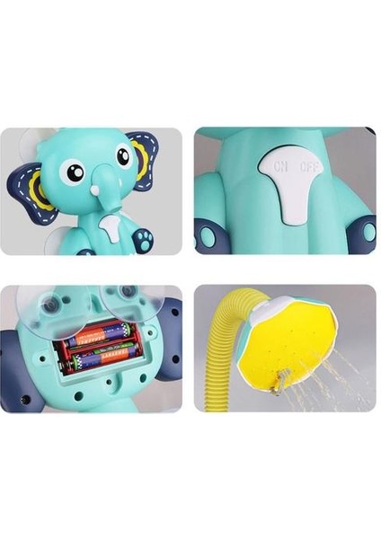 Sevimli Fil Desen Musluk Bebek Su Oyunu Duş Başlığı Elektrikli Su Sprey Oyuncak Çocuklar Banyo Banyo Oyuncakları | Banyo Oyuncak (Yurt Dışından) fırsatları