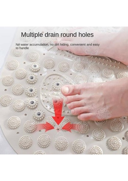 Masaj Pvc Anti-Slip Mat, Mıknatıs Banyo Mat Banyo Zemin Mat Küvet Duş Odası Ayak Mat (Yurt Dışından)