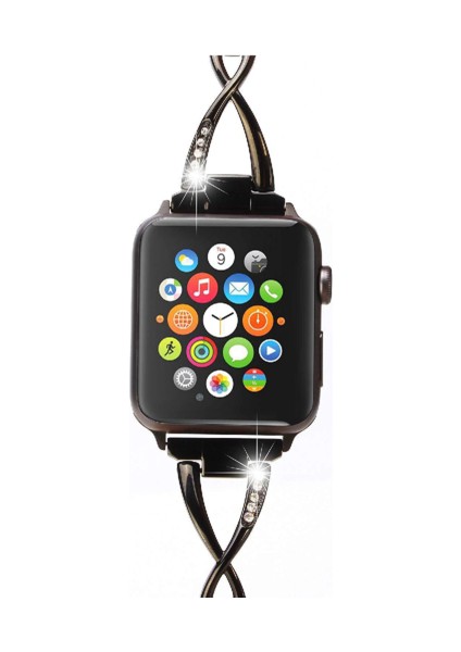Apple Watch 6. Nesil Iwatch5/se Diamond x Bilezik Için 38/40MM, 42/44MM Metal Bileklik (Yurt Dışından)