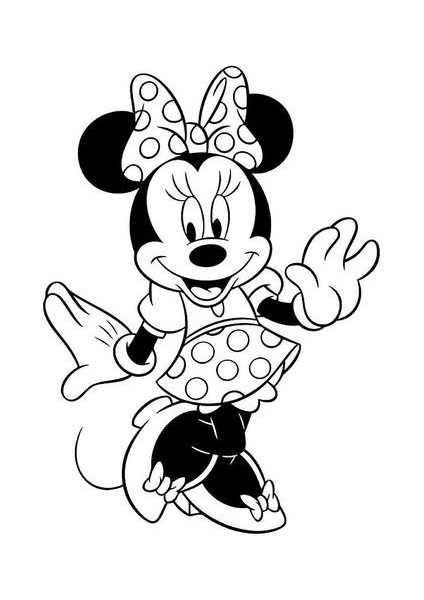 Karikatür Minnie Yatak Odası Duvar Çıkartmaları Çocuk Odası Duvar Çıkartmaları Dekoratif Çıkartmalar (Yurt Dışından)