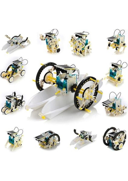 13'ü 1 Arada Eğitim Güneş Robot Seti Oyuncaklar, Öğrenme Bilimi Erkek Kız Oyuncak (Yurt Dışından)