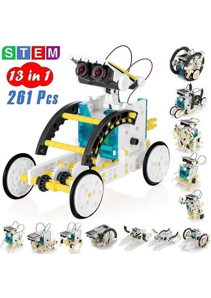 13'ü 1 Arada Eğitim Güneş Robot Seti Oyuncaklar, Öğrenme Bilimi Erkek Kız Oyuncak (Yurt Dışından)