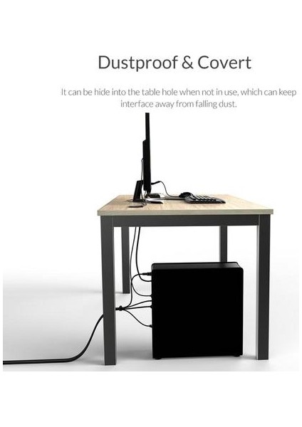 Masaüstü Grommet USB 3.0 Hub ile Kulaklık Mikrofon Bağlantı Noktası Tipi C Kart Okuyucu Otg Adaptörü Splitter Dizüstü Bilgisayar Aksesuarları | USB Hub (Yurt Dışından)