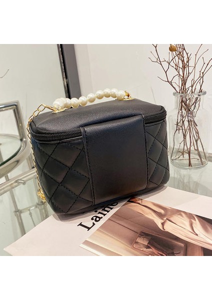 Yüksek Inci Elle Tutulan Zincir Kova Çantası, Tek Omuzlu Messenger Kova Çantası, Çok Yönlü Niş Tasarım Kadın Çantası (Yurt Dışından) modelleri