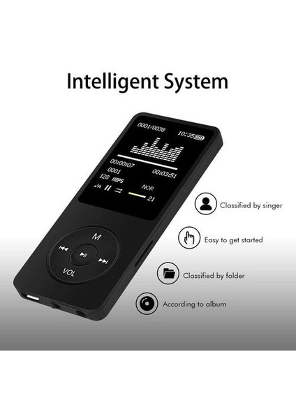 8 GB Mp3 Çalar Kulaklıklar ile Ebook Hoparlör Dap Müzik Çalar Ekran Kayıt Hıfı Mp3 Çalar Radyo Fm Tf ile Mp3 Çalar Ses Mp3 Çalar | Hifi Oyuncuları (Yurt Dışından)