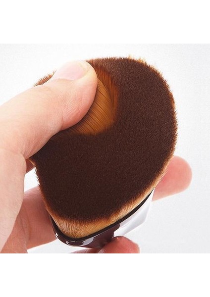 1 Adet Makyaj Vakıfları Fırça Yüksek Yoğunluklu Bb Krem Makyaj Gevşek Toz Fırçası Düz Kiti ile Plastik Taşıma Kılıfı | Kozmetik Puf (Siyah) (Yurt Dışından)