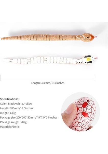 Rc Uzaktan Kumanda Yılan Noel Plastik Yumurta Rattlesnake Hayvan Trick Korkunç Yaramazlık Oyuncaklar Çocuklar Için Komik Yenilik Hediye | Rc Robot (Turuncu) (Yurt Dışından) modelleri