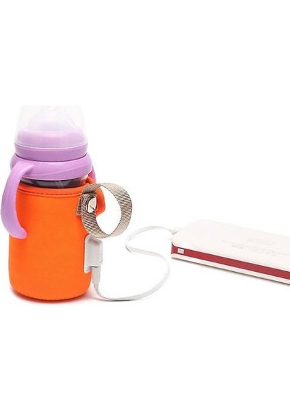 USB Sütü Isıtıcı, Taşınabilir Bebek Şişe Isıtıcı Çanta, Isıtıcı Isıtıcı Çanta (Turuncu) (Yurt Dışından)