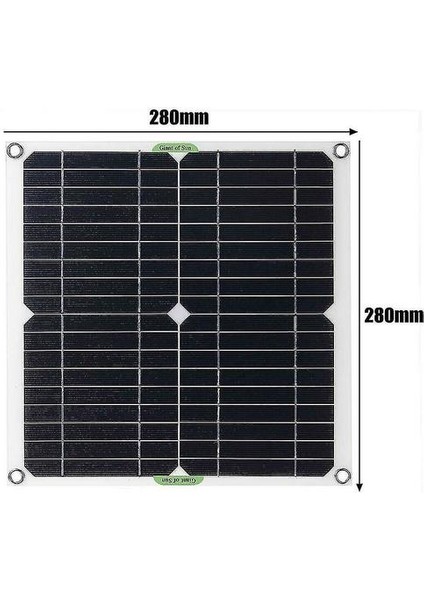 Güneş Paneli Kiti 200W 60A 12V Akü Şarj Regülatörü Karavan Tekne Dış Mekan, (Yurt Dışından)