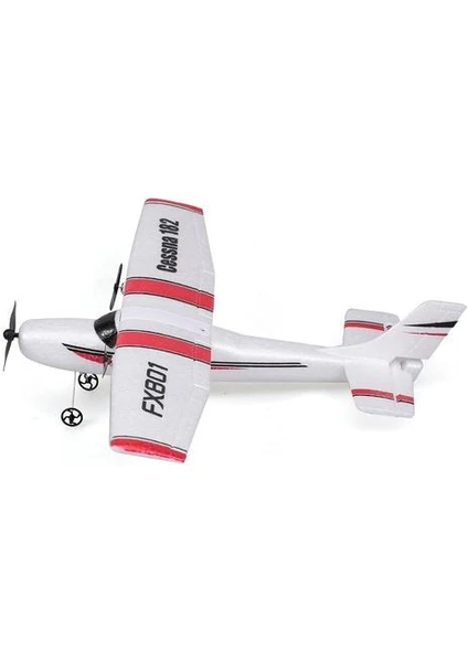 FX801 Uçak Cessna 182 Dıy Rc Uçak 2.4 Ghz Çocuklar Için Sabit Kanatlı Uçaklar | Rc Uçaklar (Beyaz) (Yurt Dışından)