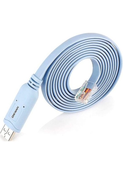 USB Cisco Konsol Kablosu, Yönlendiriciler/anahtar/windows 7, 8,10 (12FT) ile Uyumlu Usb'den RJ45 Konsol Kablosuna (Yurt Dışından)