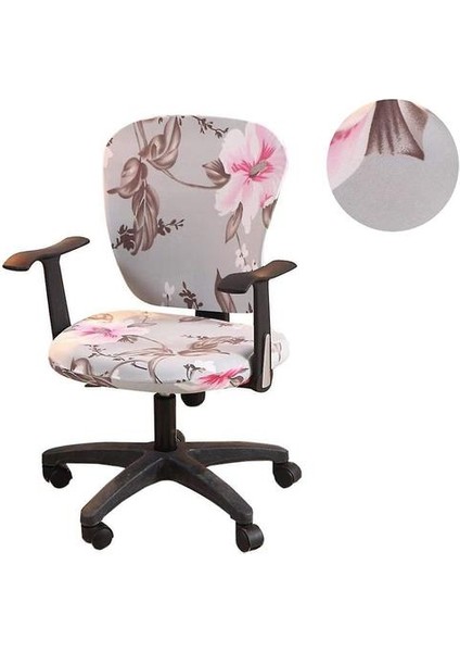 Bilgisayar Ofis Koltuğu Evrensel Polyester Sandalye Slipcovers Kapakları (Yurt Dışından)