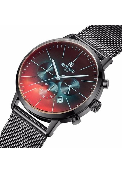 Ödül RD82004M Moda Erkekler Izle Işık Lüks Su Geçirmez Chronograph Paslanmaz (Yurt Dışından)