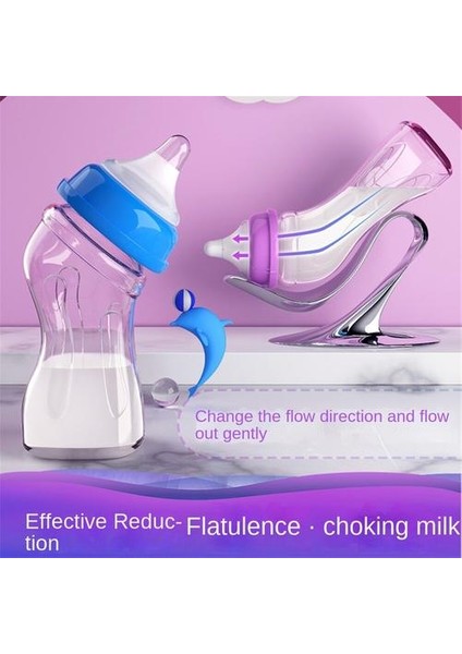 1PSC240ML Anti-Damla Cam Süt Şişesi, Anne ve Bebek Için Sıcaklık, Yağlama Önleyici ve Anti-Blacuklu Ürünleri Algılamak Için Geniş Çaplı Sütten Kesme Cihazı (Yurt Dışından) modelleri