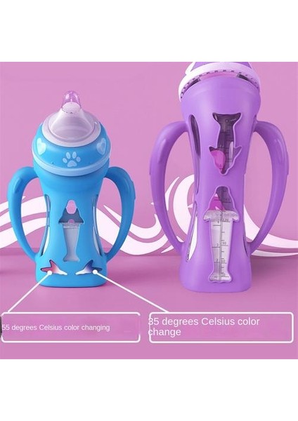 1PSC240ML Anti-Damla Cam Süt Şişesi, Anne ve Bebek Için Sıcaklık, Yağlama Önleyici ve Anti-Blacuklu Ürünleri Algılamak Için Geniş Çaplı Sütten Kesme Cihazı (Yurt Dışından) fırsatları