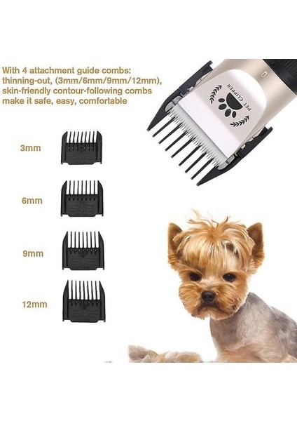 Elektrikli Kedi Köpek Pet Tıraş Kesme Makinesi Saç Gürültü Akülü Bakım Kırpma Seti (Yurt Dışından) fiyatları