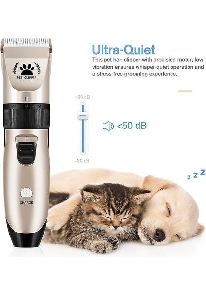 Elektrikli Kedi Köpek Pet Tıraş Kesme Makinesi Saç Gürültü Akülü Bakım Kırpma Seti (Yurt Dışından) modelleri