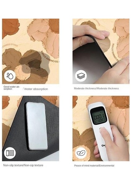 Yağlı Boya Yumuşak Diatom Çamur Emici Pad, Banyo Tuvalet Kapısı Banyo Kaymaz Hızlı Kuruyan Yarı Dairesel Ayak Mat Halı (Yurt Dışından)