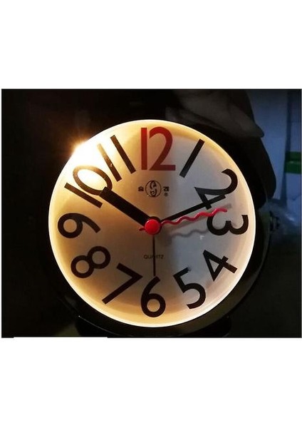 Duvar Saati Masa Saati Oturma Odası Dekoru Yatak Odası Banyo Küçük Masa Saatleri Pille Çalışan Analog Çalar Saat Sessiz Geçmiyor Modern Basit Qu (Yurt Dışından) modelleri