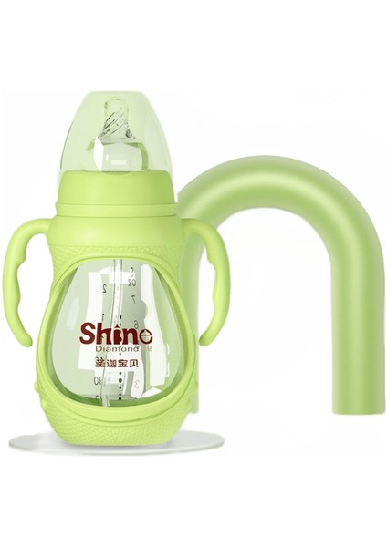 240 ml Bebek Şişe Cam Yüksek Sıcaklığa Dayanıklı Çocuk Içme Saman Fincan Bebek Bebek Anti Güz Anti Boğulma Şişeleri | Şişeler (Yurt Dışından)