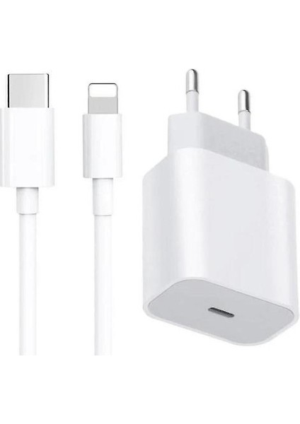 Iphone 20W Şarj Aleti Apple 11/12/13 Usb-C - Lightning Güç Adaptörü 1m Veri Kablosu Ab Tak (Yurt Dışından)