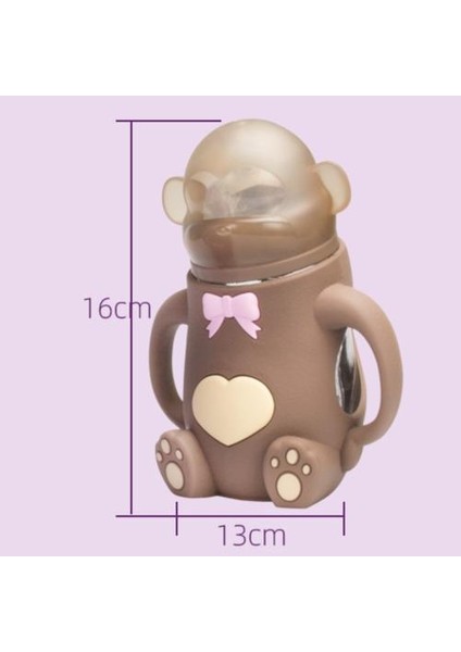 1psc Genişliğinde Yaratıcı Silikon Süt Şişesi, Maymun Şeklindeki Bebek Sütten Kesme Cihazı, Anti-Gall ve Anti-Flatus Ürünleri Anne ve Bebek Için (Yurt Dışından) fiyatları