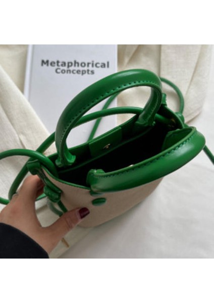 Moda Kontrast Renk Niş Mini Cep Telefon Çantası, Basit ve Batı Tarzı Elle Tutulan Tek Omuzlu Messenger Çantası (Yurt Dışından) fırsatları
