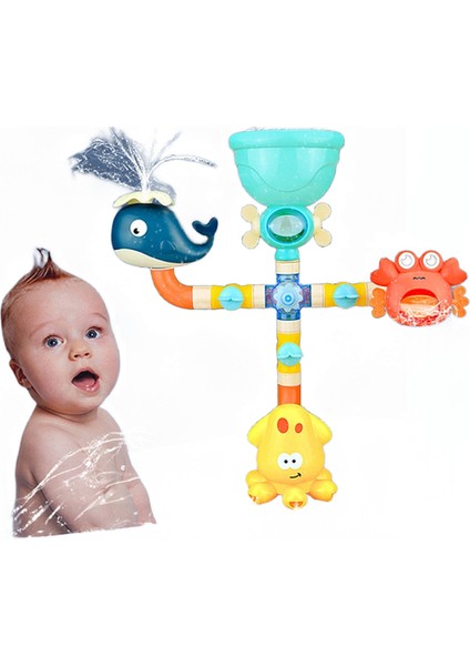 Bebek Banyo Oyuncakları Su Oyunu Zürafa Yengeç Modeli Musluk Duş Su Sprey Oyuncak Çocuklar Yüzme Banyo Yaz Oyuncaklar | Banyo Oyuncak (Yurt Dışından)
